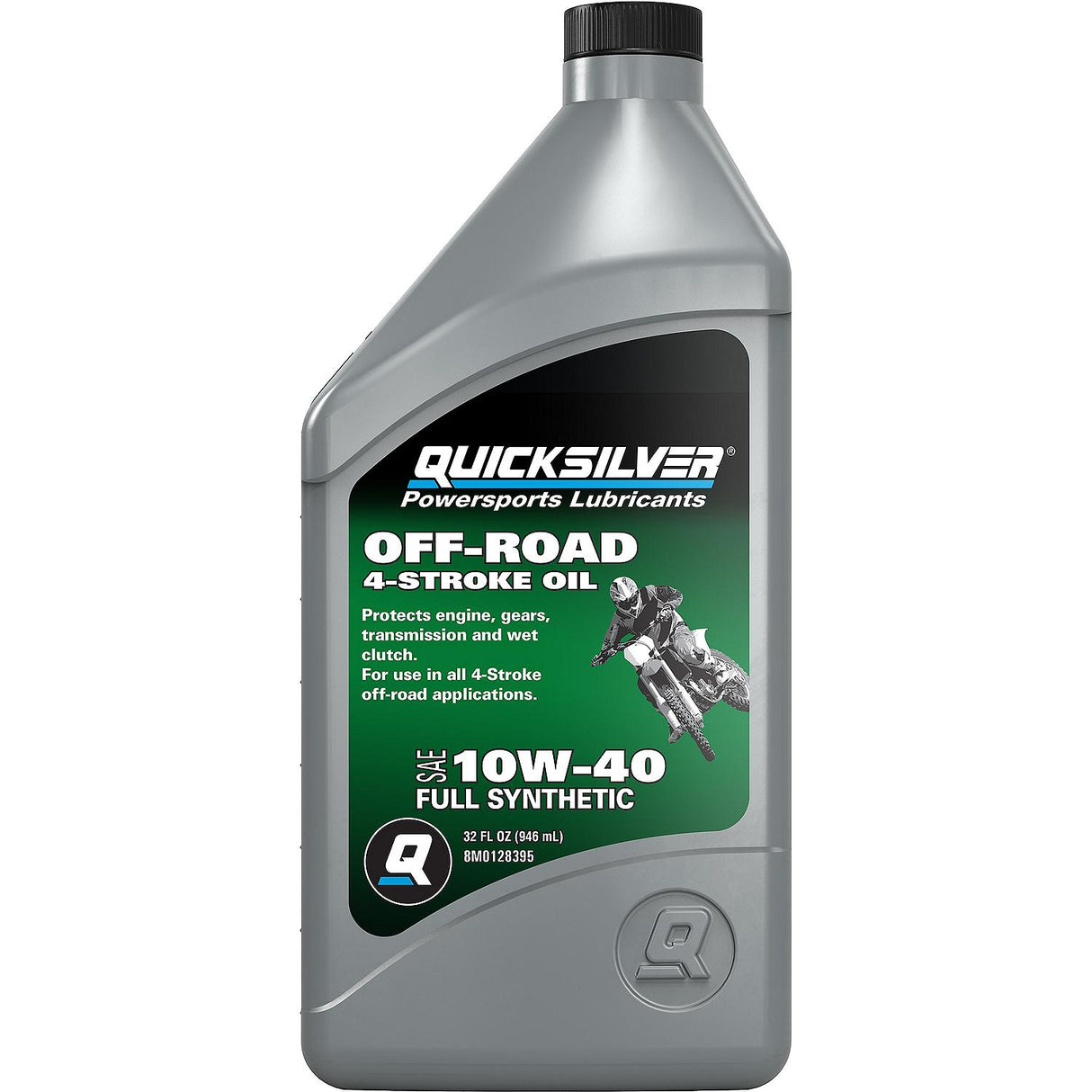 OEM Mercury / Quicksilver 10W-40 Full Synthetic Off Road Engine Oil, 1 Qt.