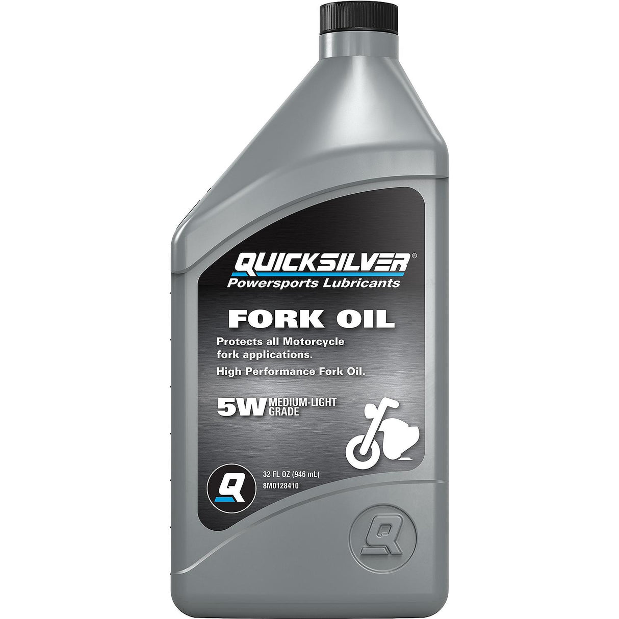 OEM Mercury / Quicksilver 8M0128410 Motorcycle Fork Oil, 1 Qt.