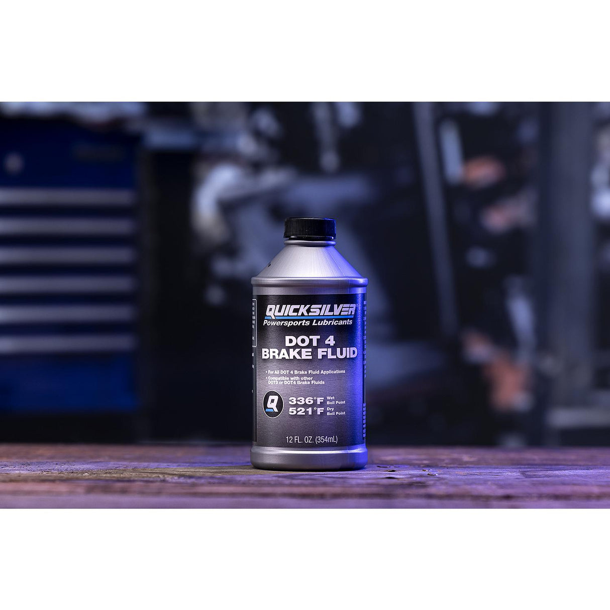 OEM Mercury / Quicksilver 8M0128415 DOT 4 Brake Fluid for Marine, Automotive and Powersports Brake Systems, 12 oz.