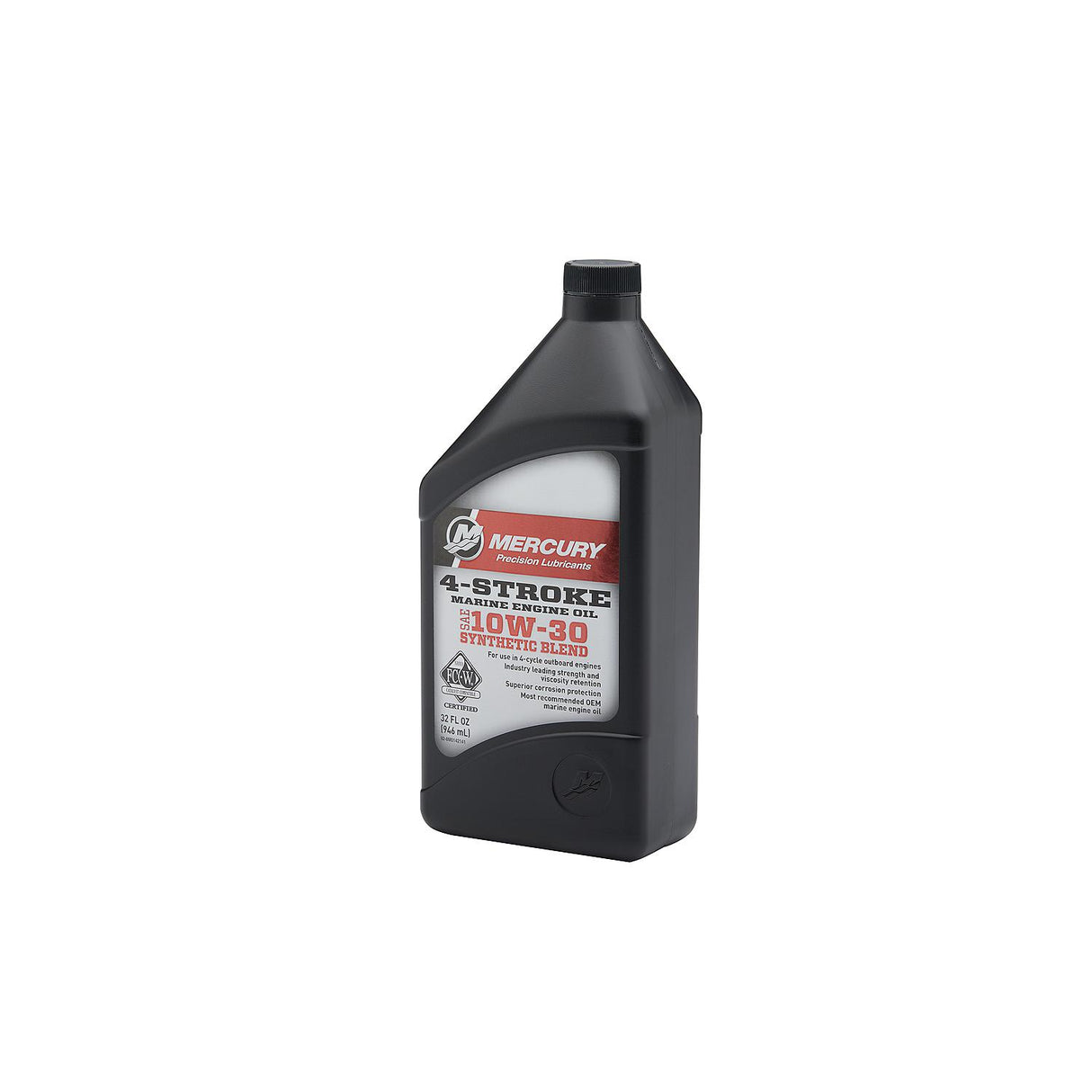 Mercury 8M0142141 SAE 10W-30 Synthetic Blend 4-Stroke Marine Engine Oil - 1 Quart Bottle