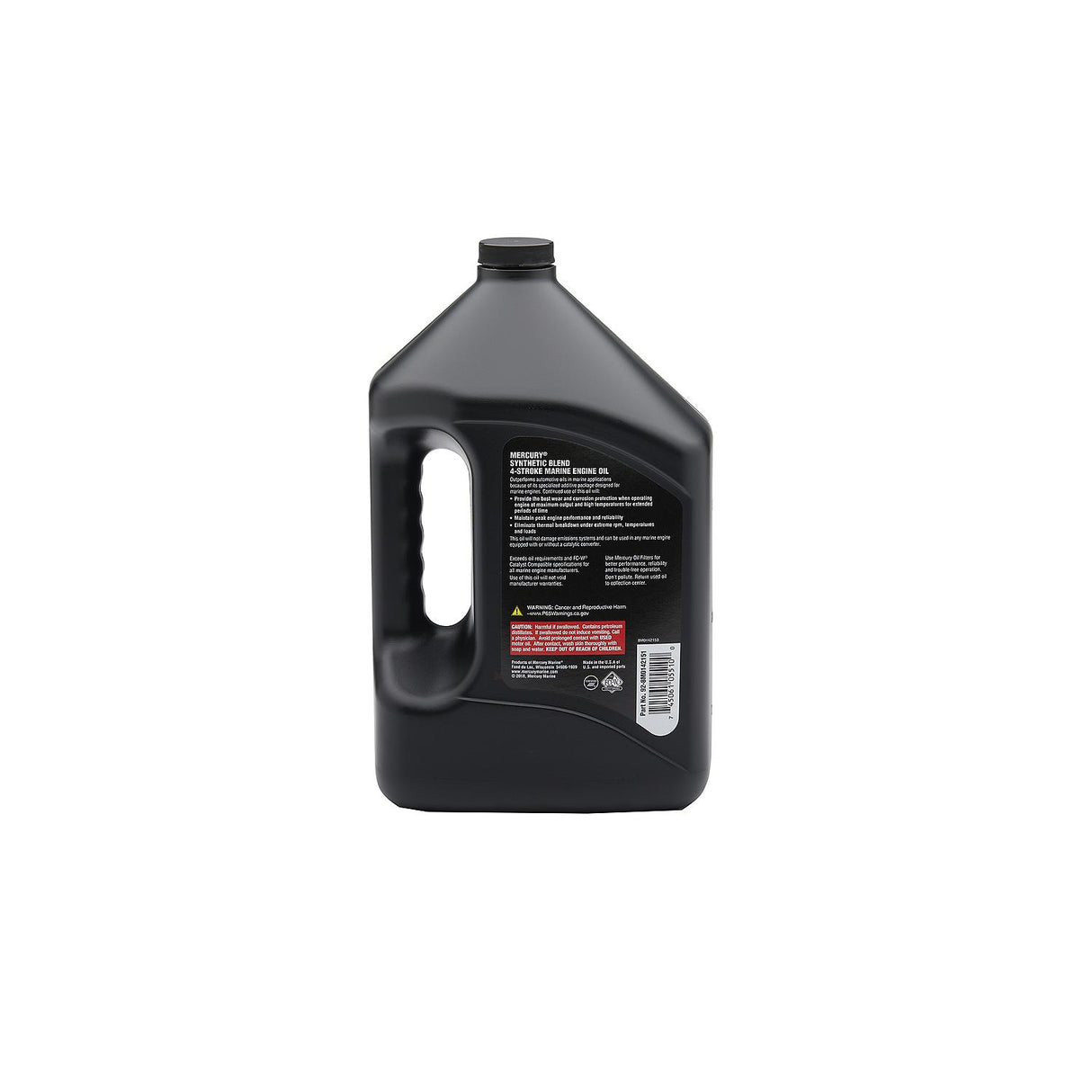 Mercury 8M0142151 SAE 10W-30 Synthetic Blend 4-Stroke Marine Engine Oil - 1 Gallon