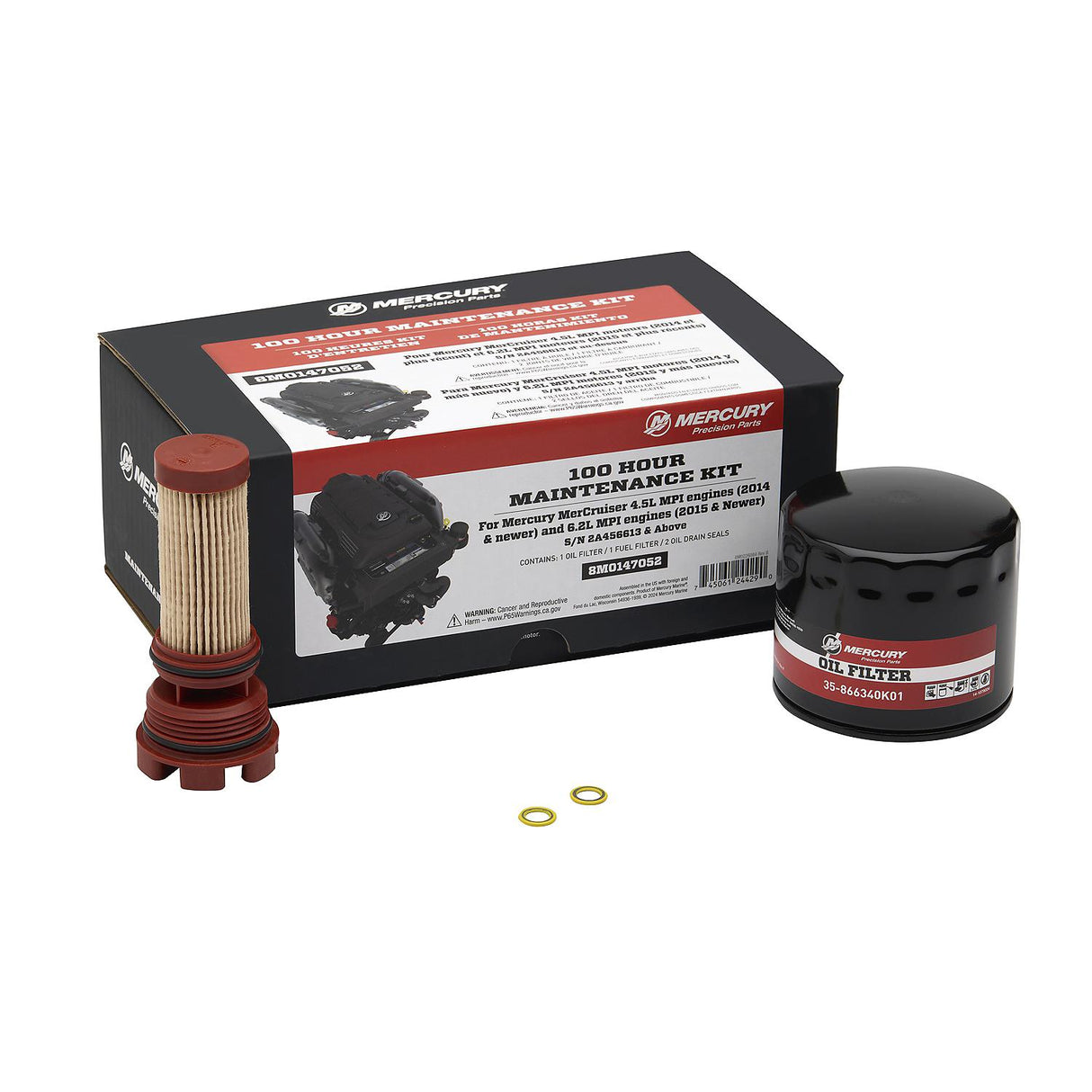 MerCruiser 4.5L V6 and 6.2L V8 Sterndrive and Inboard Engine 100 Hour Maintenance Kit