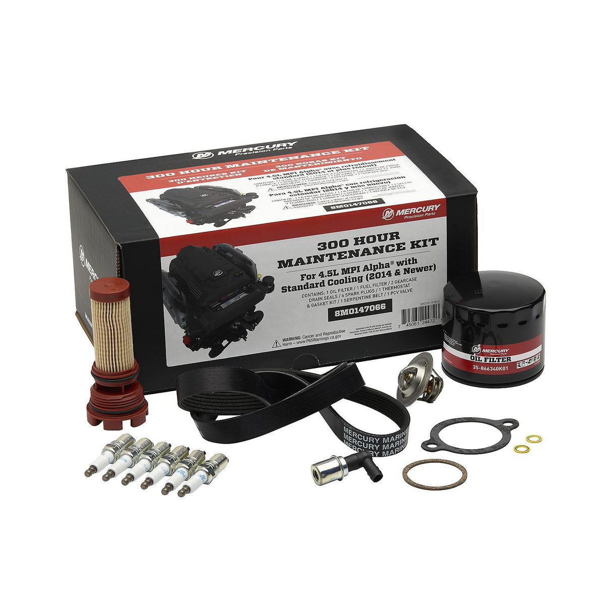 MerCruiser 4.5L MPI Engine with Alpha Sterndrive 300 Hour Maintenance Kit