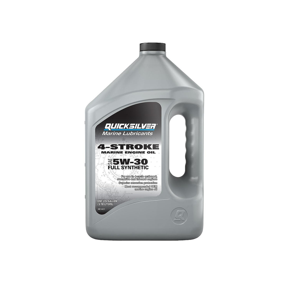 OEM Mercury / Quicksilver 5W-30 Full Synthetic Marine Engine Oil, 1 Gallon 8M0148475