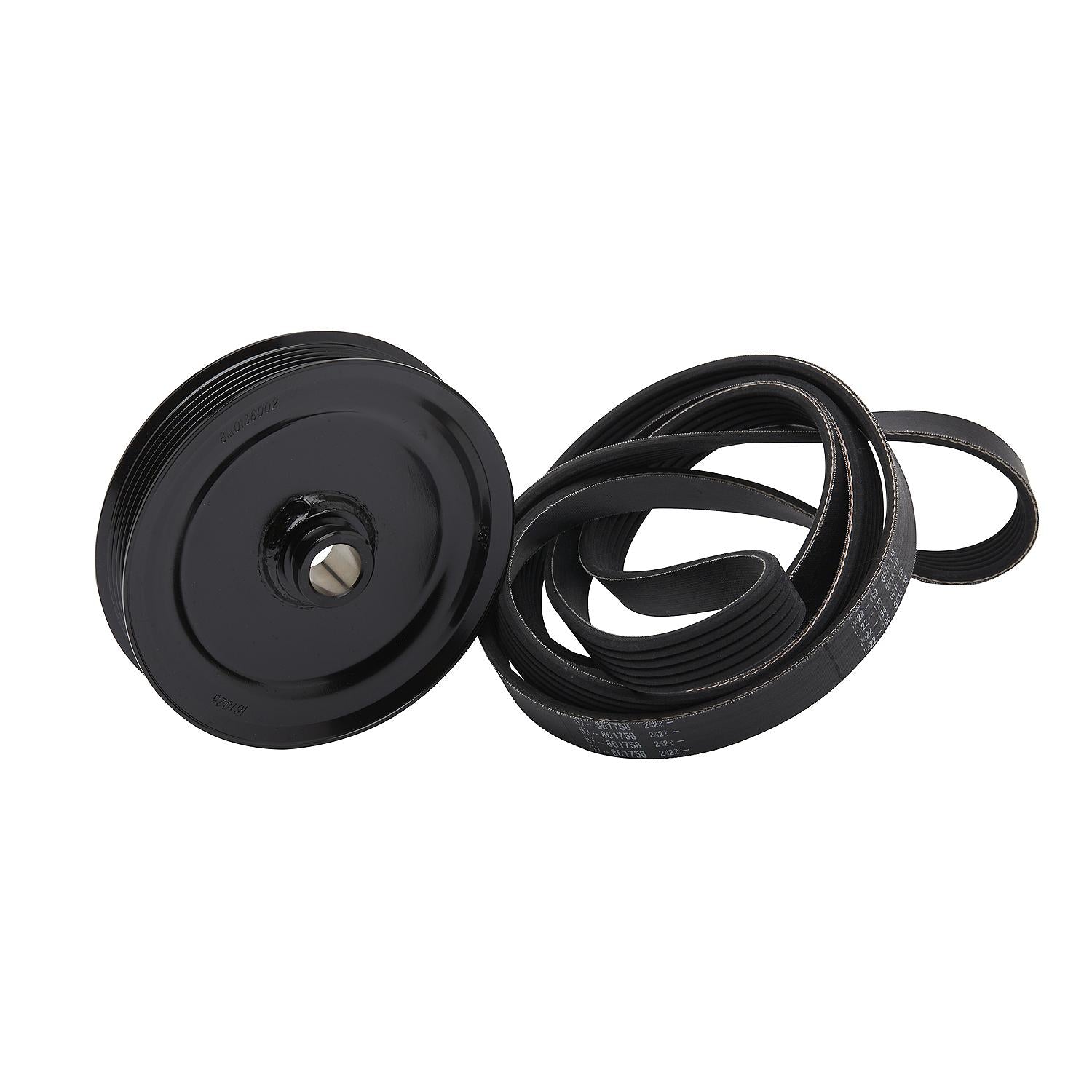 OEM Mercury / Quicksilver 8M0150824 Serpentine Belt and Pulley Kit, Includes 2,197mm Long Belt and Replacement Pulley