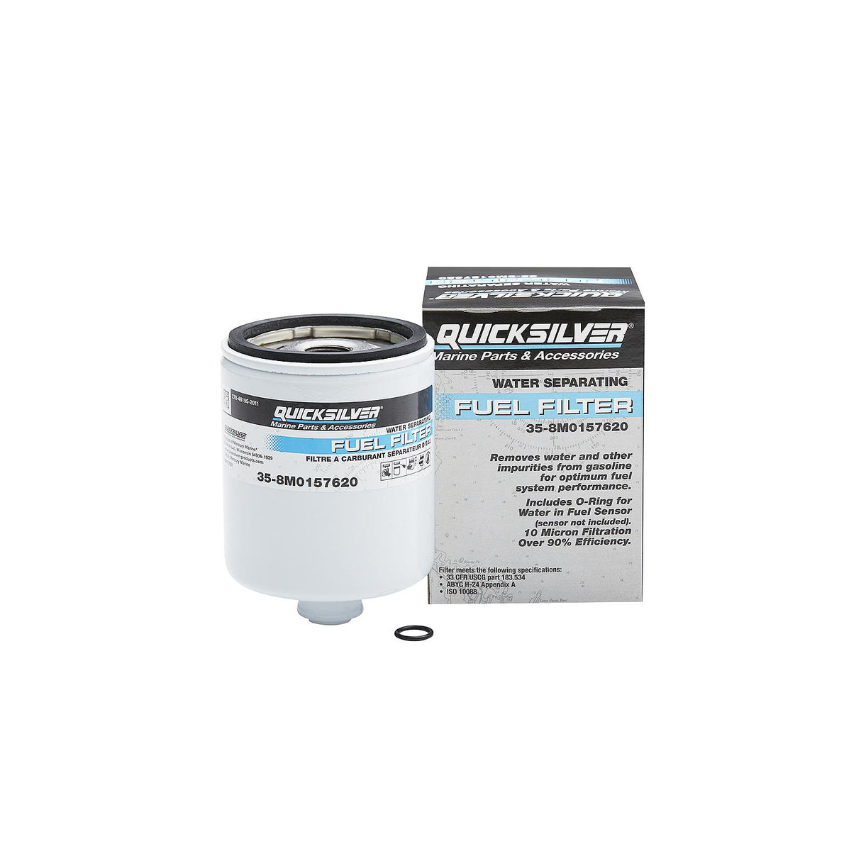 OEM Mercury / Quicksilver 8M0157620 Water Separating Fuel Filter for Select L6 Verado Outboards