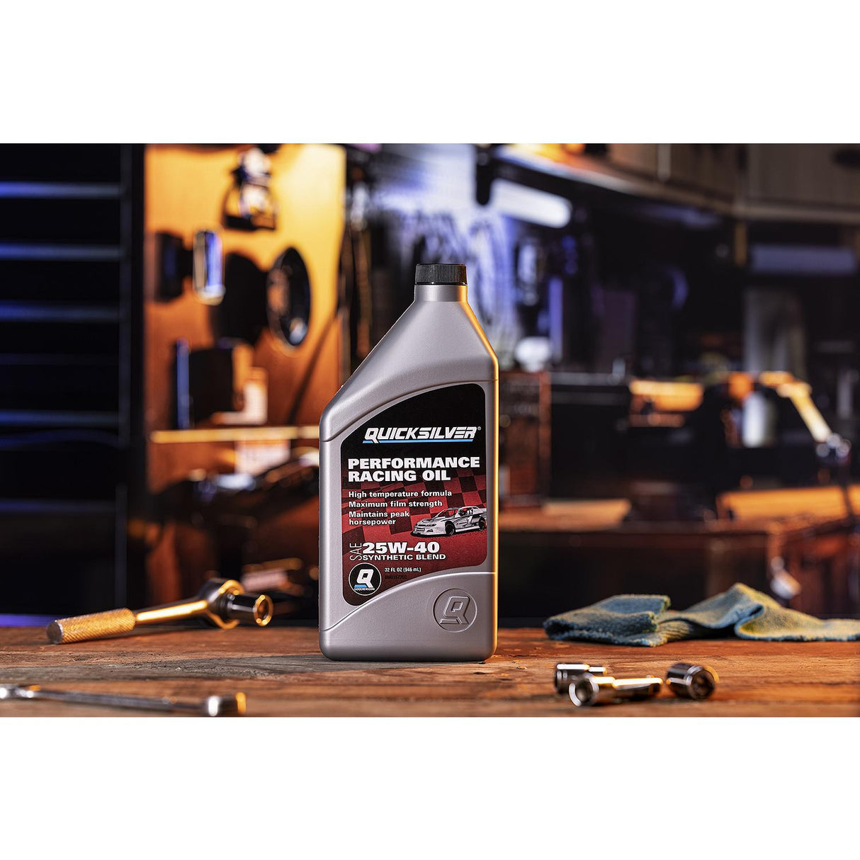 OEM Mercury / Quicksilver 8M0157702 25W-40 Synthetic Performance Racing Oil, 1 Qt.