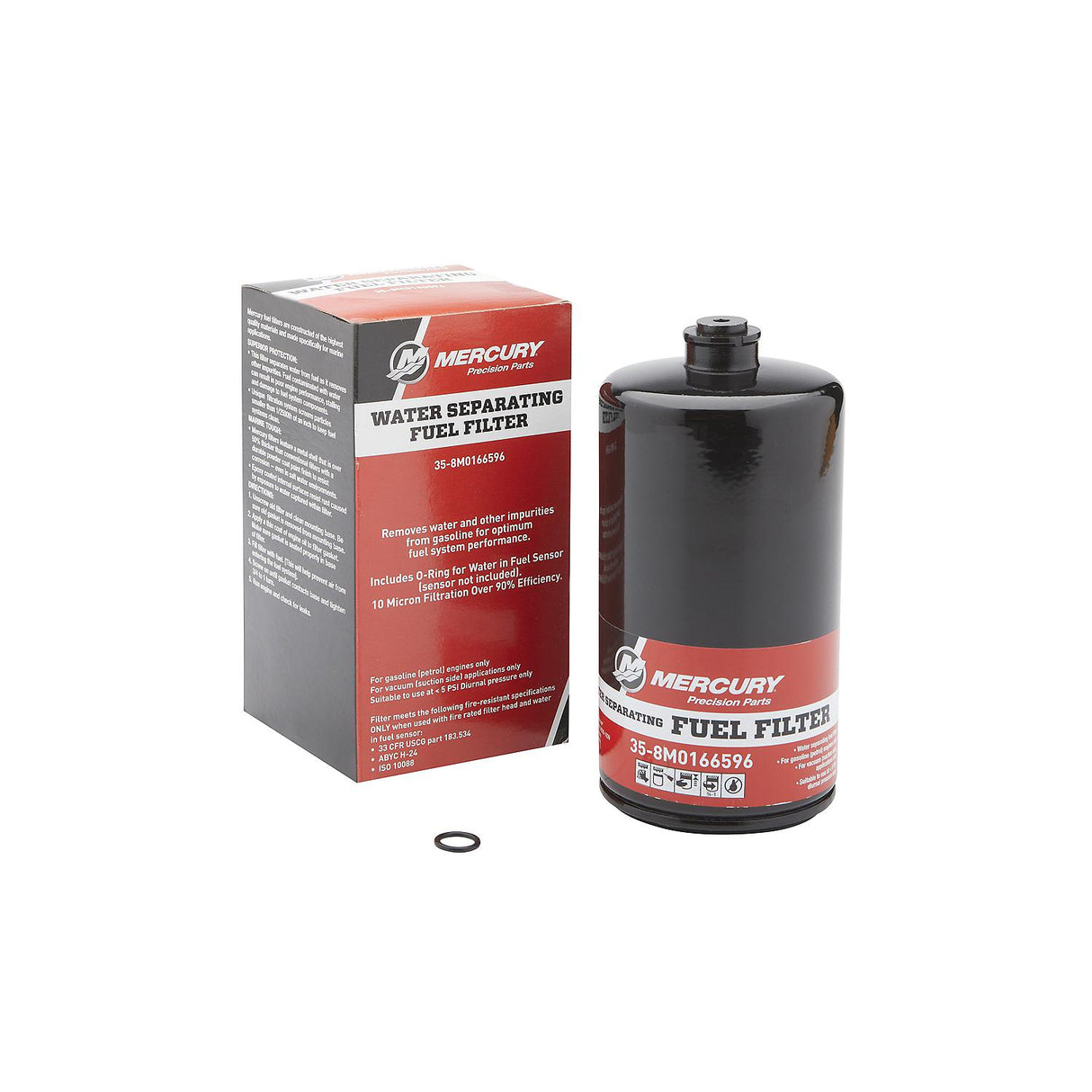 Mercury Water Separating Fuel Filter 8M0166596 for Mercury Racing 450R and 500R Mercury 7.6L V12 600hp Verado and 500hp SeaPro Outboards