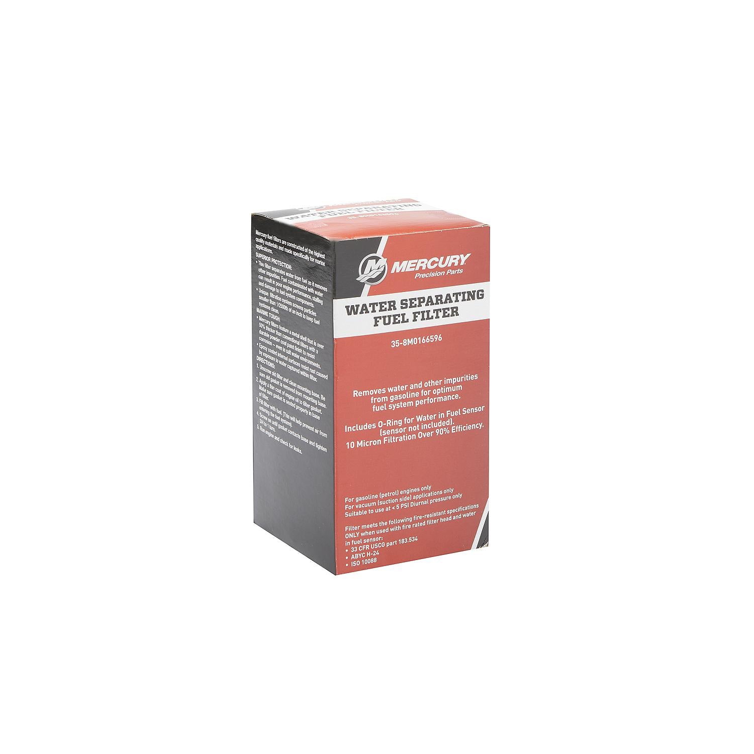 Mercury Water Separating Fuel Filter 8M0166596 for Mercury Racing 450R and 500R Mercury 7.6L V12 600hp Verado and 500hp SeaPro Outboards