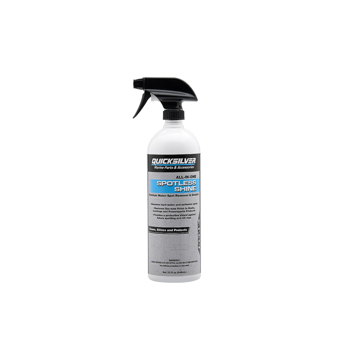 OEM Mercury / Quicksilver Spotless Shine For Marine Boats and Outboard Engines, RV and Powersports, 32 oz.