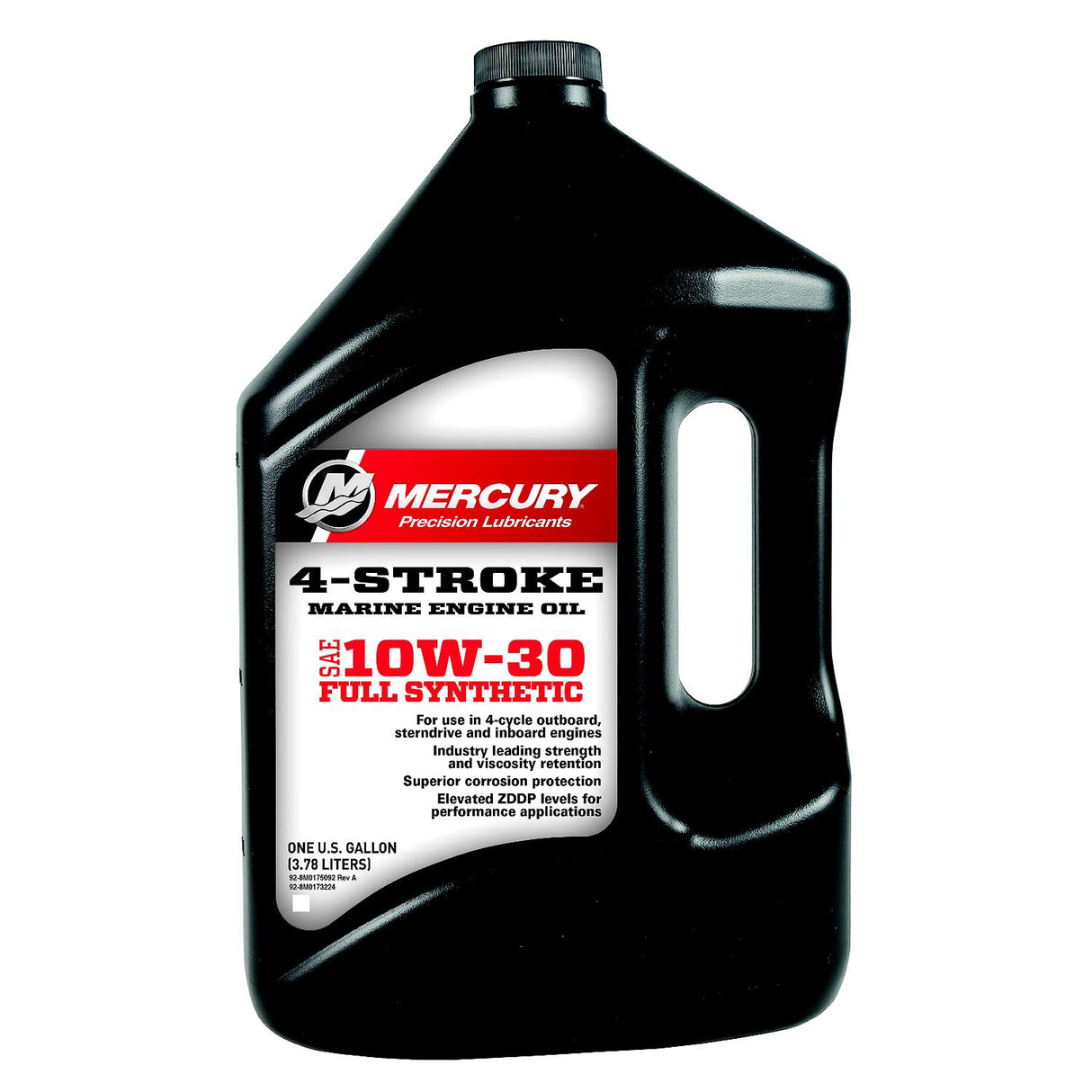 Mercury 8M0173224 SAE 10W-30 Full Synthetic 4-Stroke Marine Engine Oil - 1 Gallon