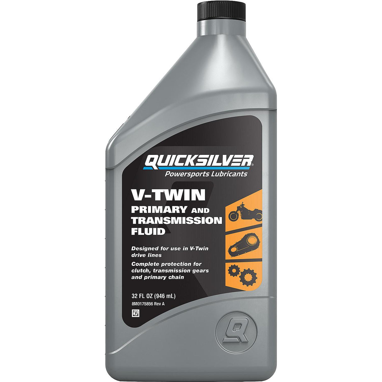 OEM Mercury / Quicksilver V-Twin Primary Chaincase and Transmission Fluid, 1 Qt.