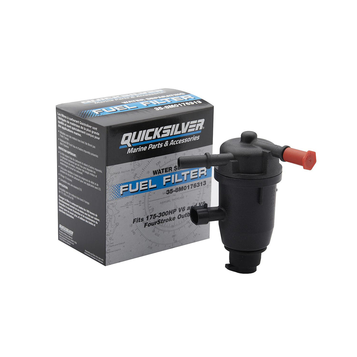 OEM Mercury / Quicksilver 8M0176313 On-Engine Water Separating Fuel Filter