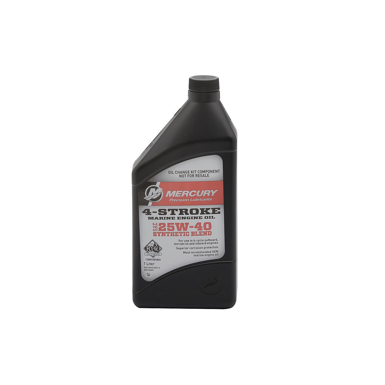Mercury 8M0188358 SAE 25W-40 4-Stroke Outboard Oil Change Kit for Mercury L4 150-200hp Verado Outboards