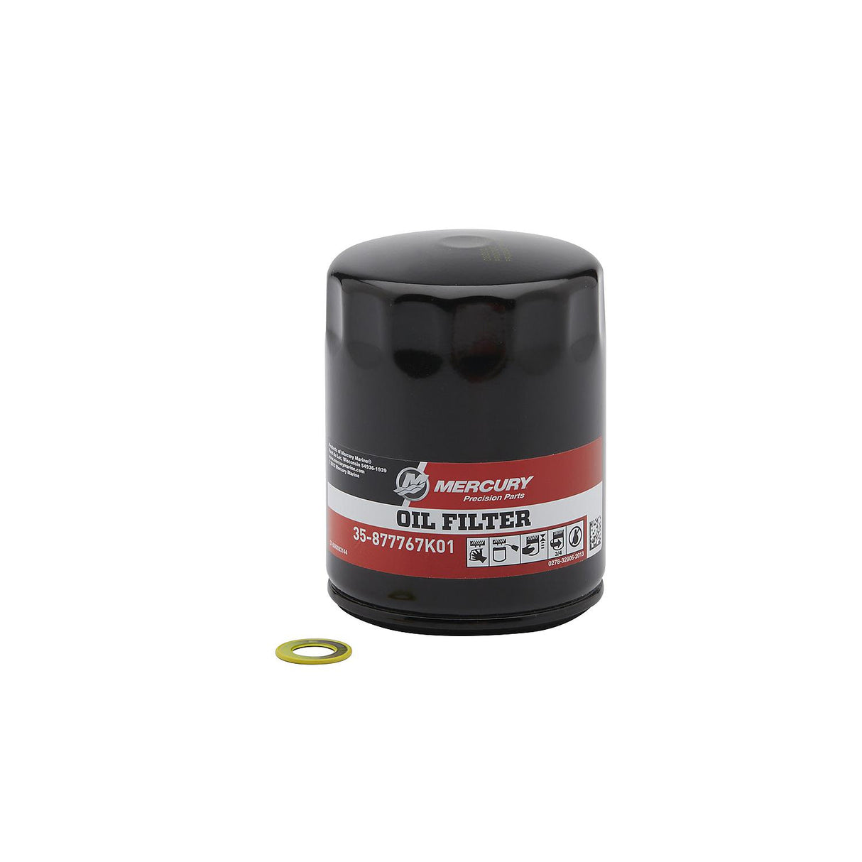 Mercury 8M0188358 SAE 25W-40 4-Stroke Outboard Oil Change Kit for Mercury L4 150-200hp Verado Outboards