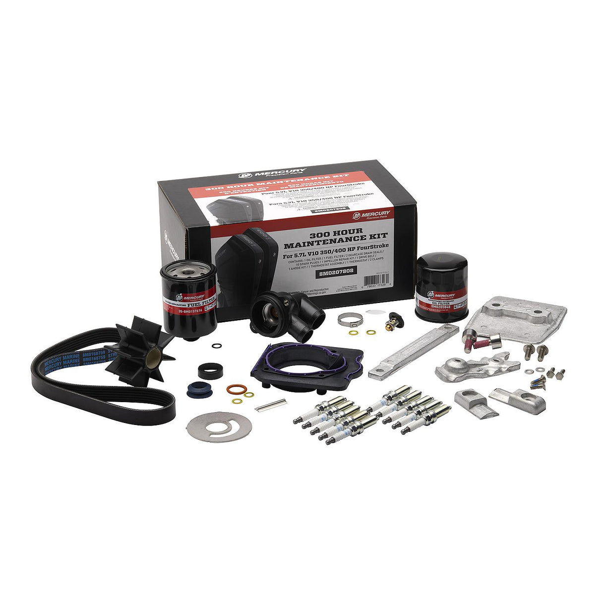 Mercury 5.7L V10 350-400hp Verado and 350hp SeaPro 300 Hour Maintenance Kit