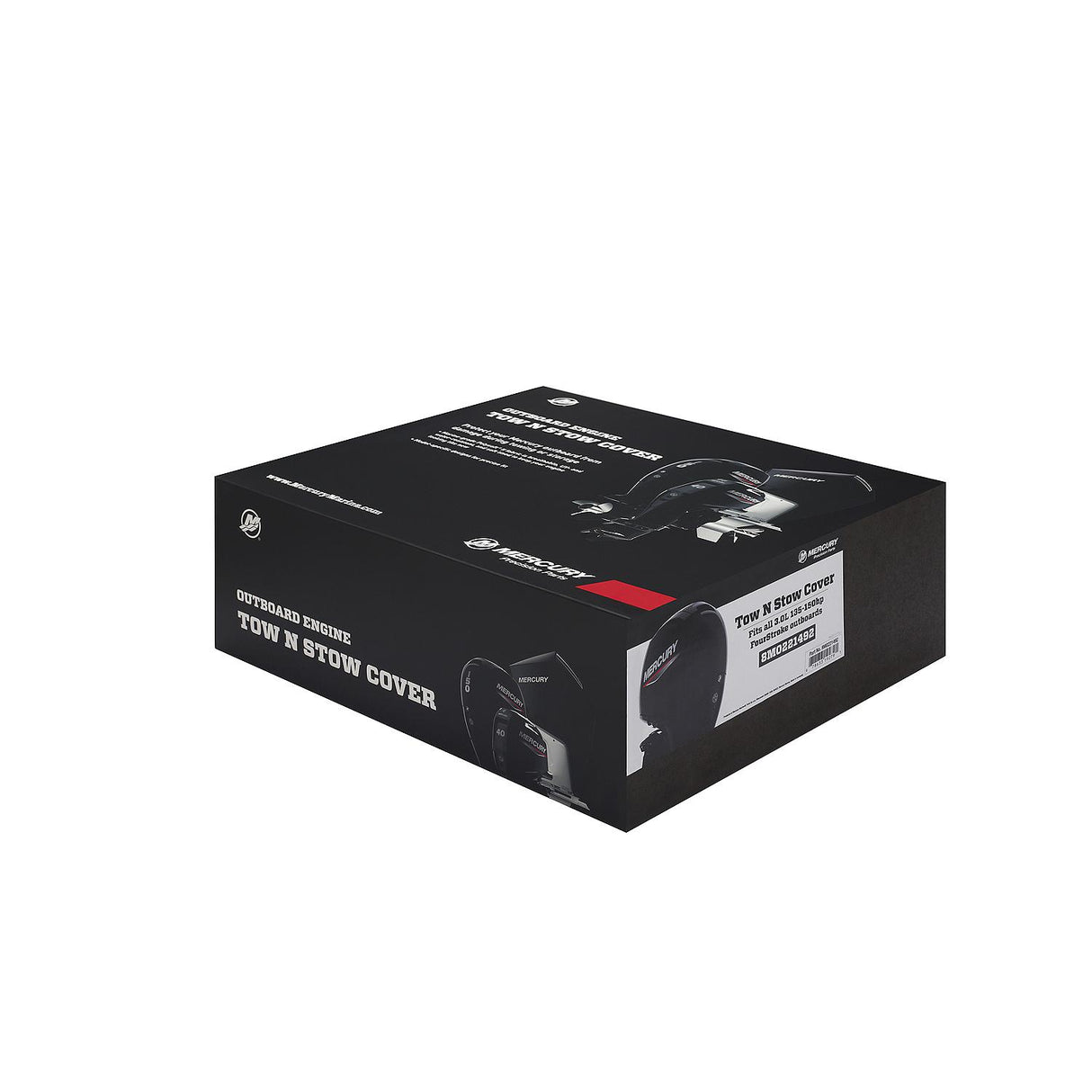 Mercury Marine Tow N Stow Outboard Cover 150hp FourStroke, Black