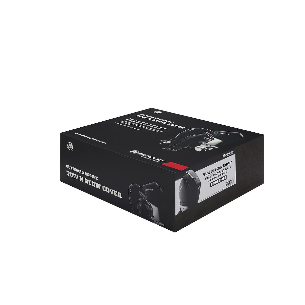 Mercury Marine Tow N Stow Outboard Cover 200-300hp FourStroke, Black