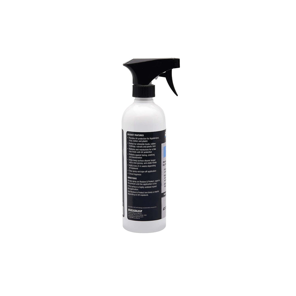 OEM Mercury / Quicksilver Restore & Protect UV/Sunblock For Vinyl, Plastic, Leather and Rubber - 16 oz.