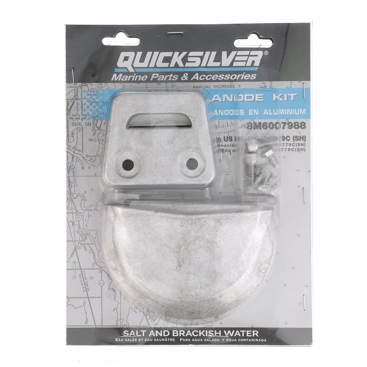 Quicksilver 8M6007988 Aluminum Anode Kit for Volvo SX Sterndrives