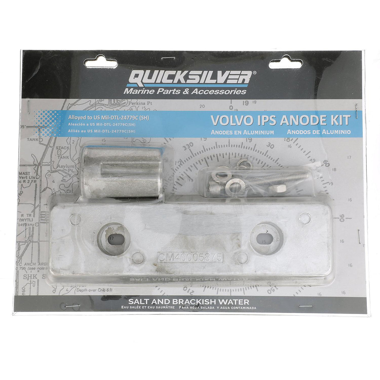 Quicksilver 8M6008012 Aluminum Anode Kit for Volvo IPS Sterndrives