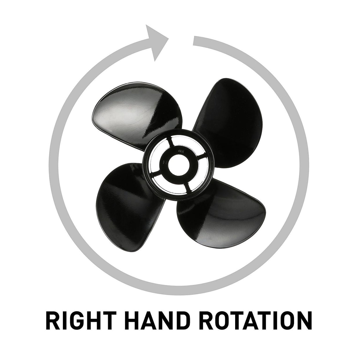 OEM Mercury / Quicksilver Nemesis 4-Blade Aluminum Propeller, 14" Diameter x 17" Pitch, Right Hand Rotation