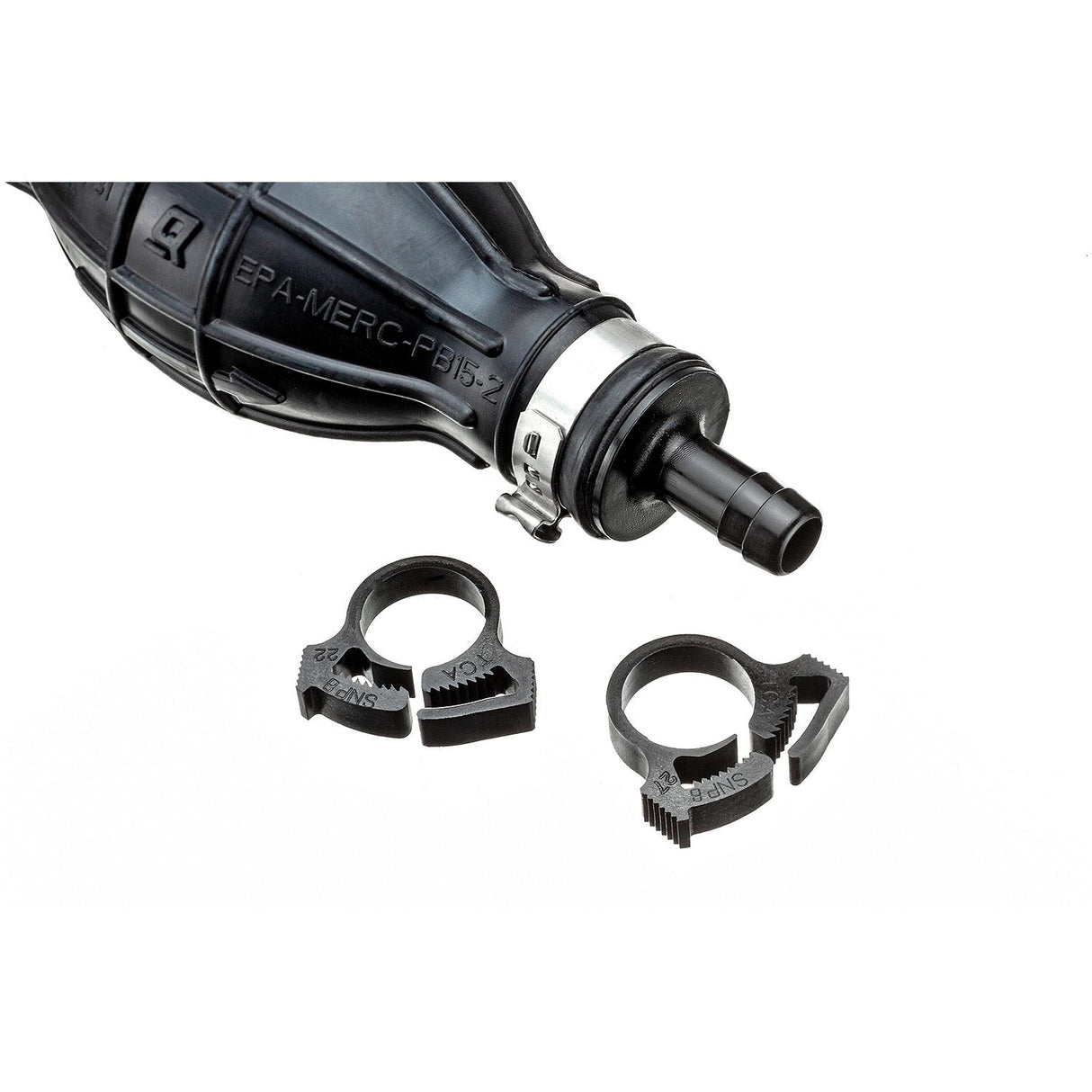 OEM Mercury / Quicksilver 8M0061875 Primer Bulb w/ 2 Hose Clamps for 5/16 In. (8mm) Fuel Lines