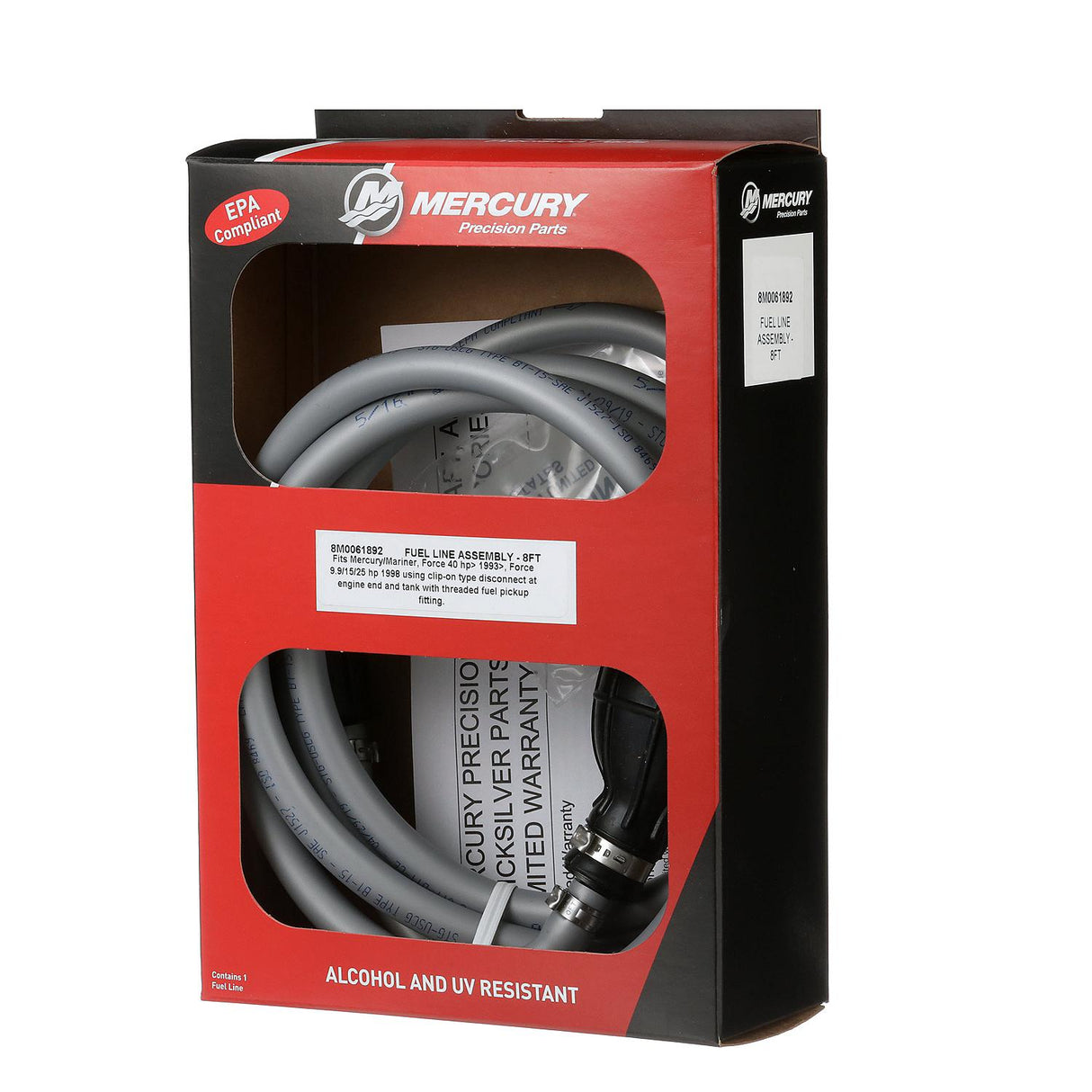 Mercury Fuel Line Assembly 8M0061892 for Select Mercury, Mariner and Force Outboards