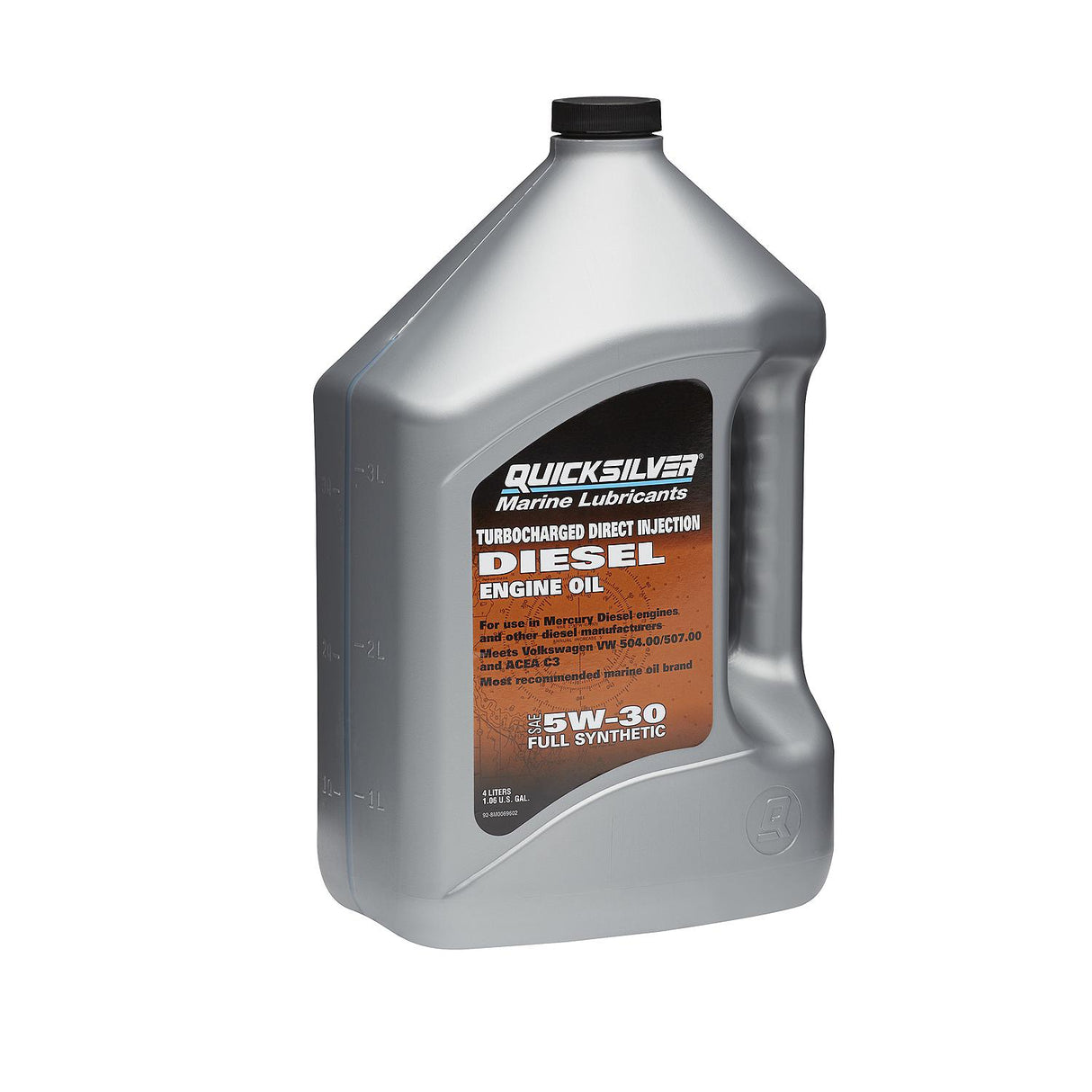 OEM Mercury / Quicksilver 5W-30 Full Synthetic TDI Diesel Engine Oil, 4 Liter