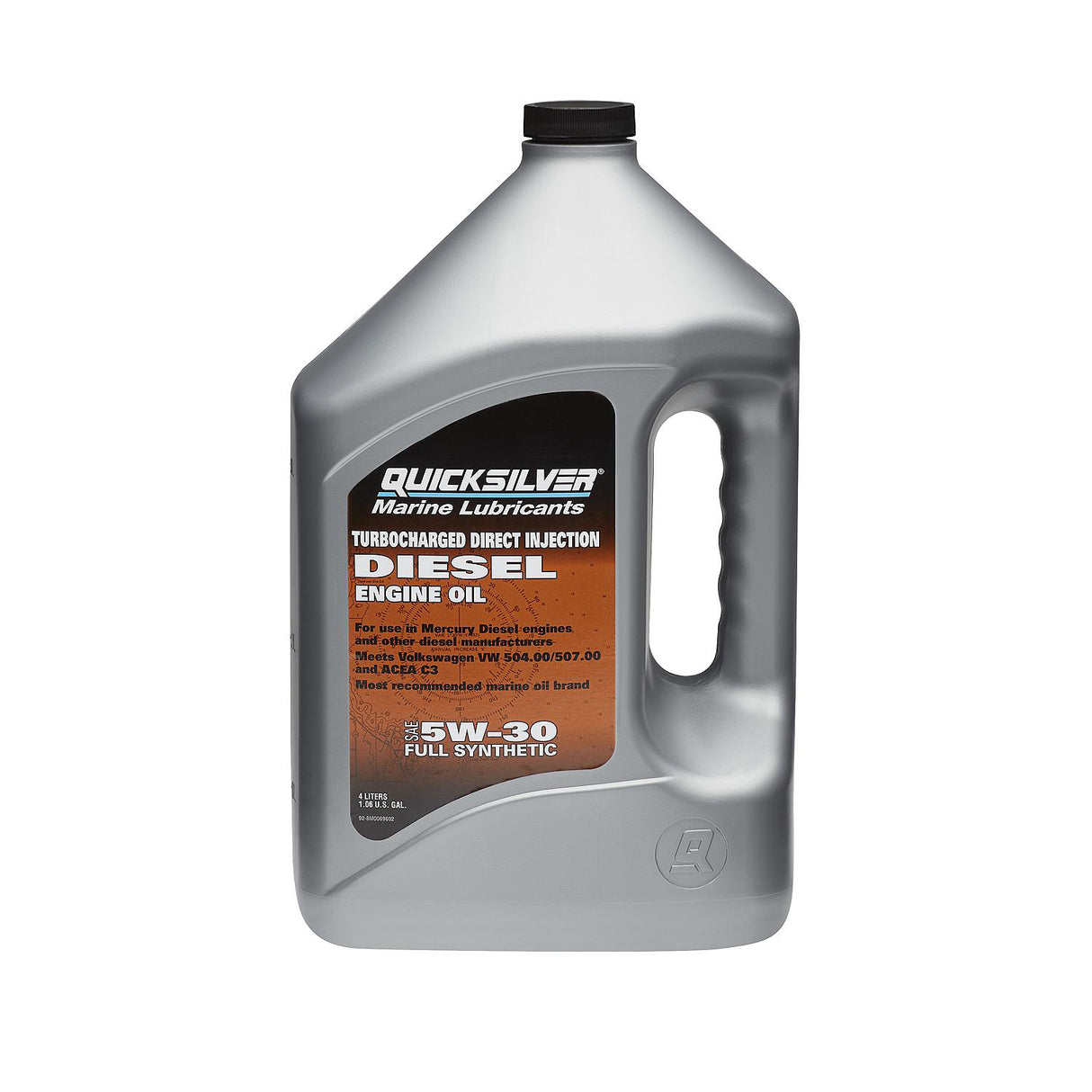 OEM Mercury / Quicksilver 5W-30 Full Synthetic TDI Diesel Engine Oil, 4 Liter