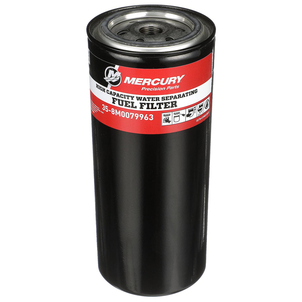 Mercury High-Volume Water Separating Fuel Filter 8M0079963 for Select Outboard, Sterndrive and Inboard Engines