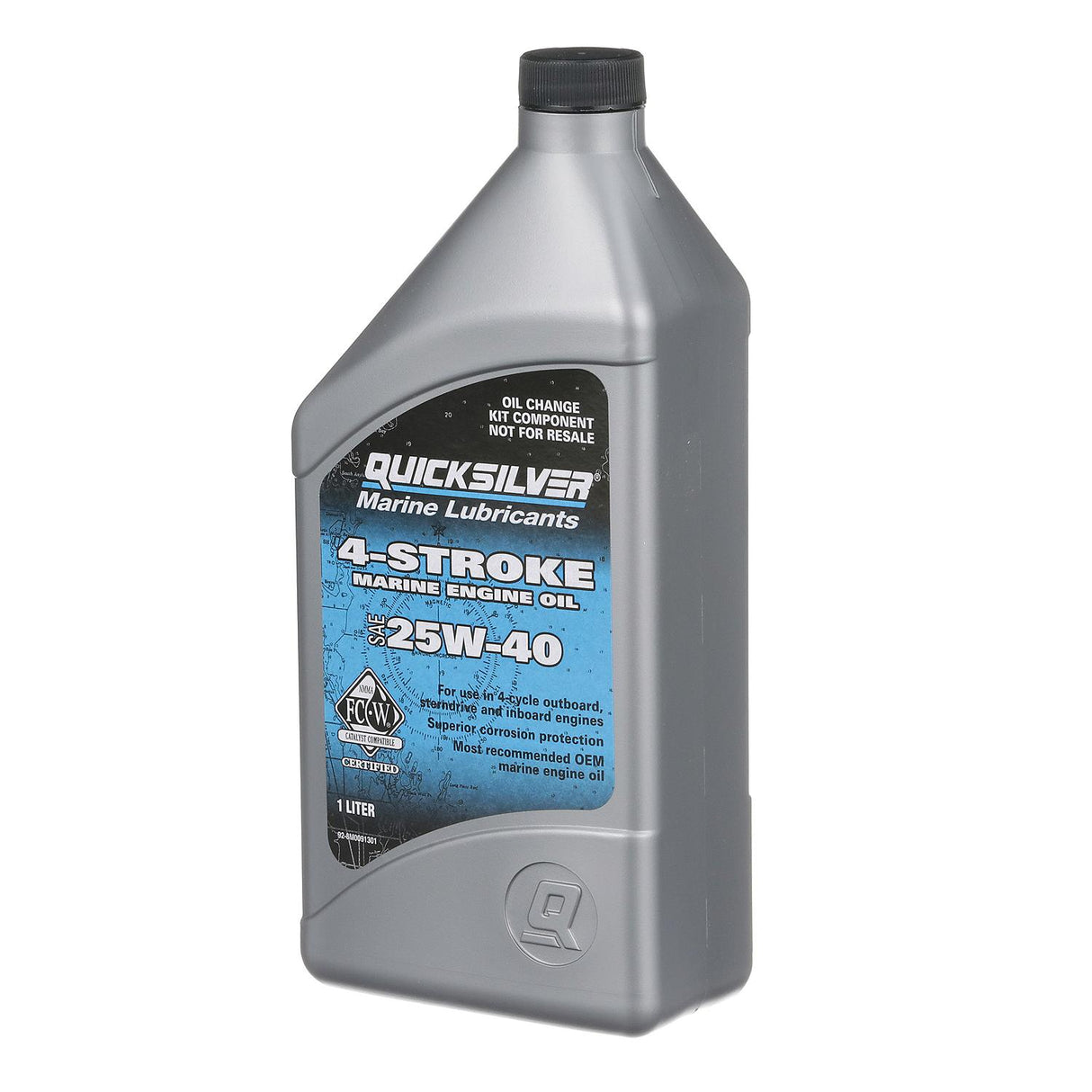 OEM Mercury / Quicksilver 25W-40 Oil Change Kit for 4-Stroke 25hp and 30hp Mercury EFI Outboards