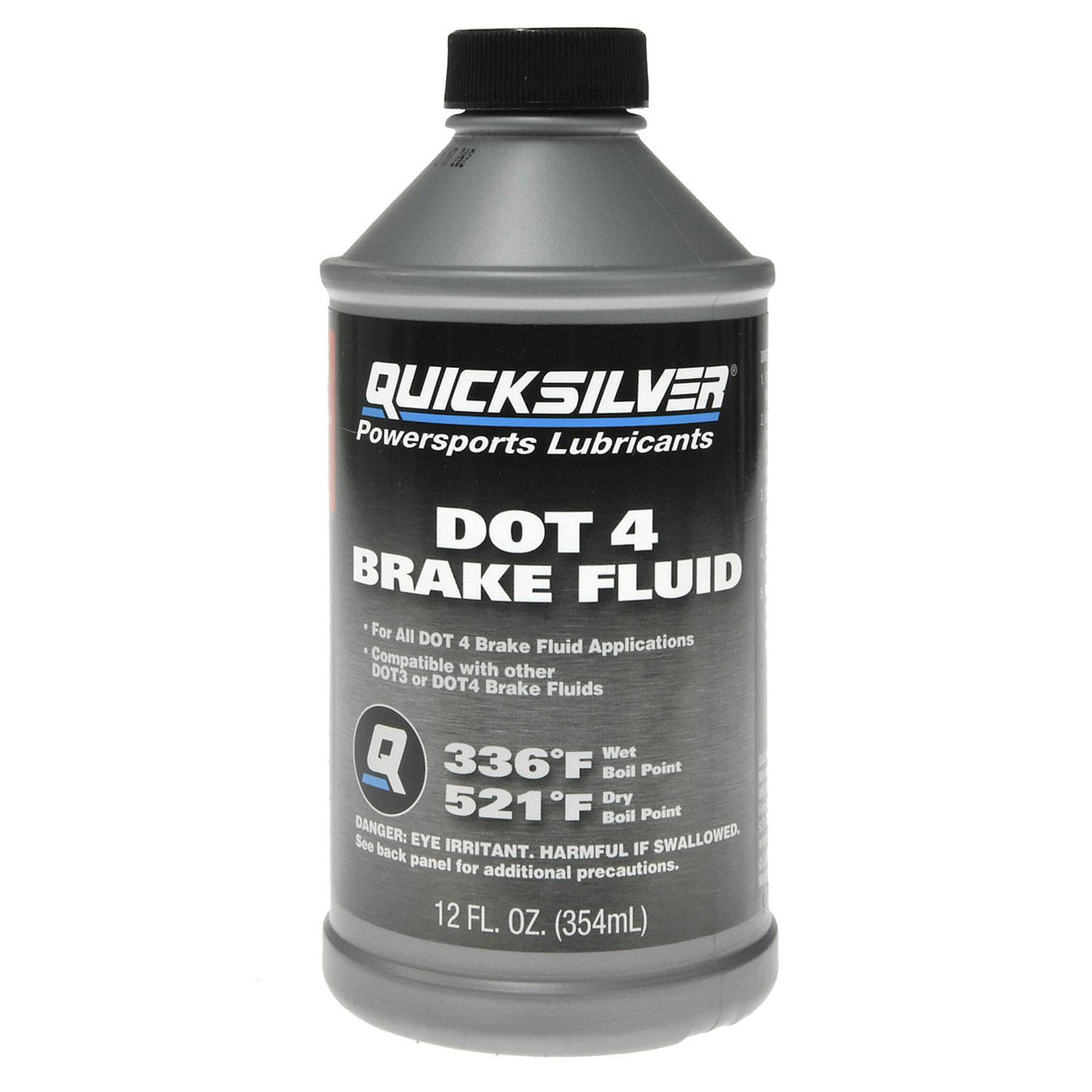 OEM Mercury / Quicksilver 8M0128415 DOT 4 Brake Fluid for Marine, Automotive and Powersports Brake Systems, 12 oz.