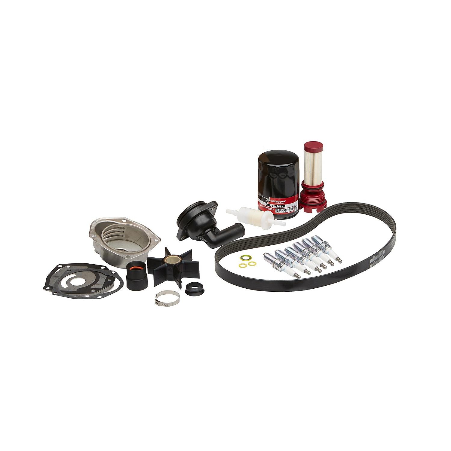 Mercury 300 Hour Maintenance Kit 8M0149427 for 200-300hp L6 Verado S/N 2B144122 and Below (without Anodes)