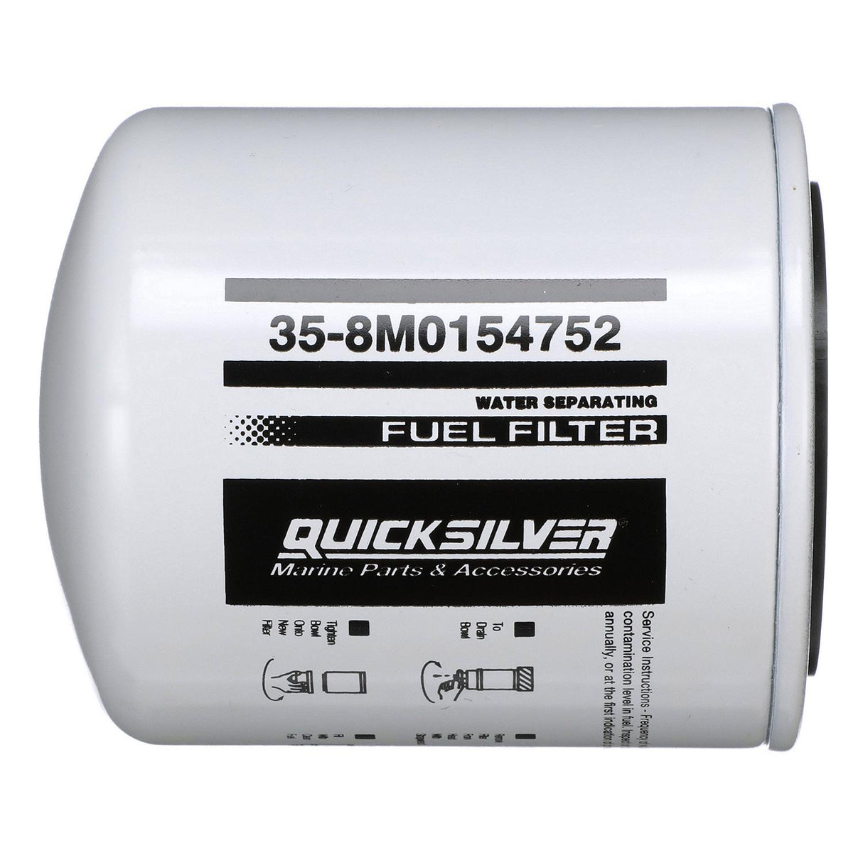 OEM Mercury / Quicksilver 8M0154752 Water Separating Fuel Filter for Select Yamaha Outboards