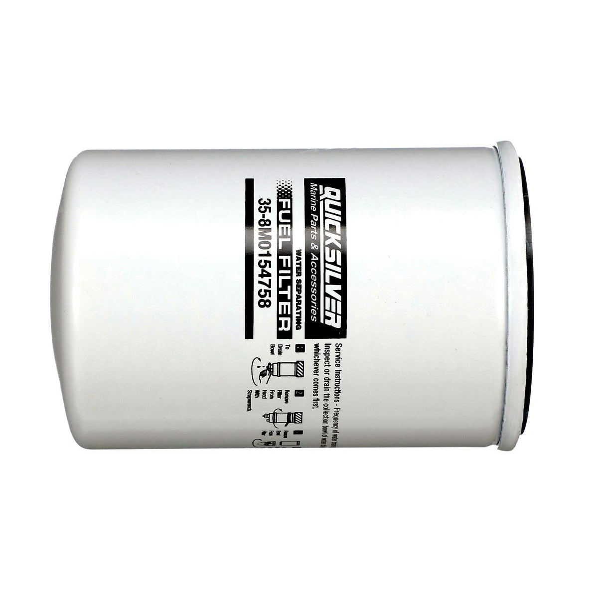 OEM Mercury / Quicksilver 8M0154758 Water Separating Fuel Filter for Various Marine Engines