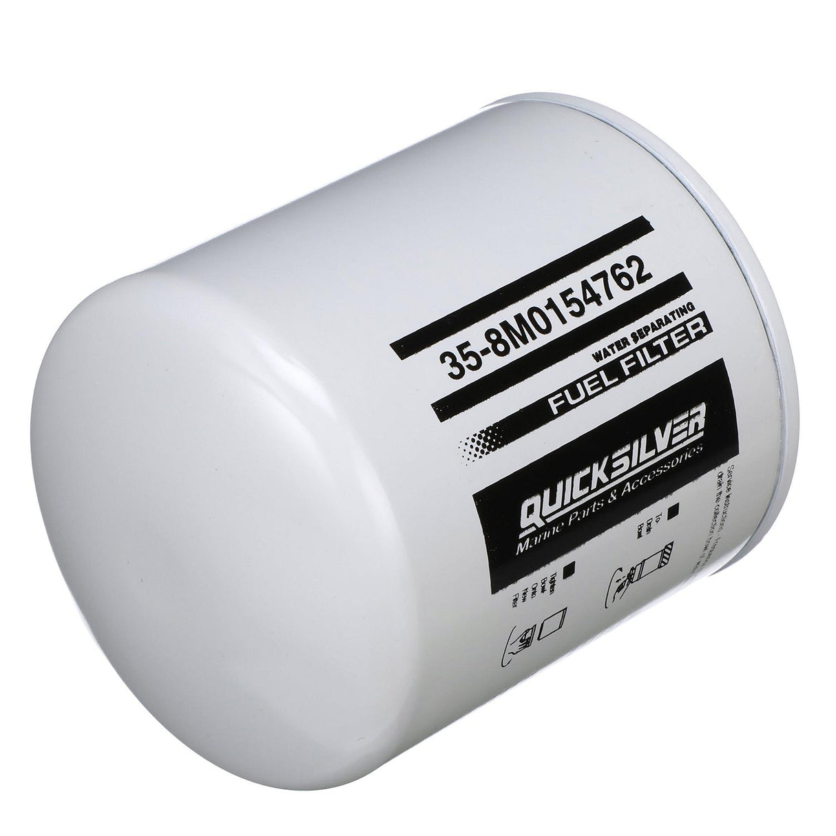 OEM Mercury / Quicksilver 8M0154762 Water Separating Fuel Filter for Various Marine Engines