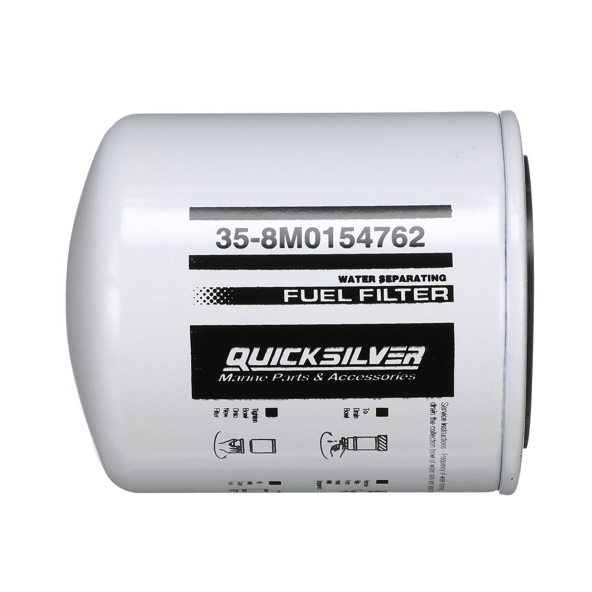 OEM Mercury / Quicksilver 8M0154762 Water Separating Fuel Filter for Various Marine Engines