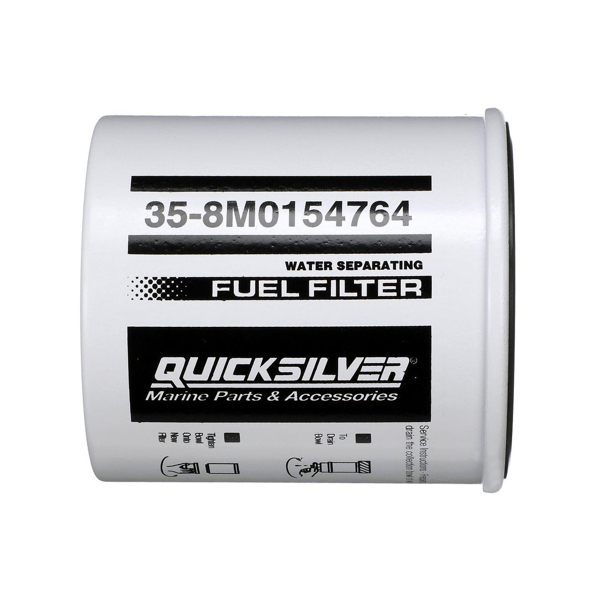 OEM Mercury / Quicksilver 8M0154764 Water Separating Fuel Filter for Select Honda and Suzuki Outboards
