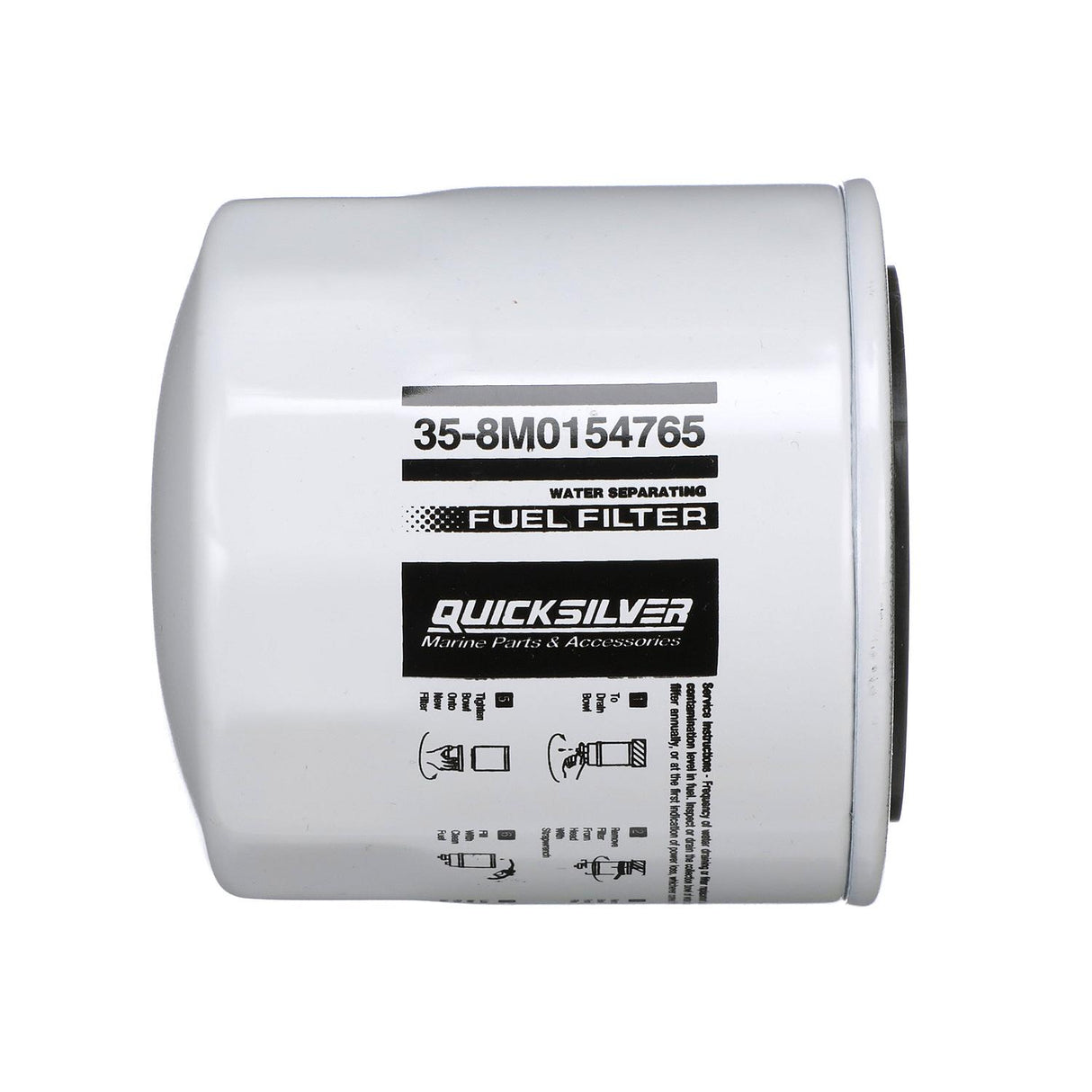 OEM Mercury / Quicksilver 8M0154765 Water Separating Fuel Filter for Various Marine Engines