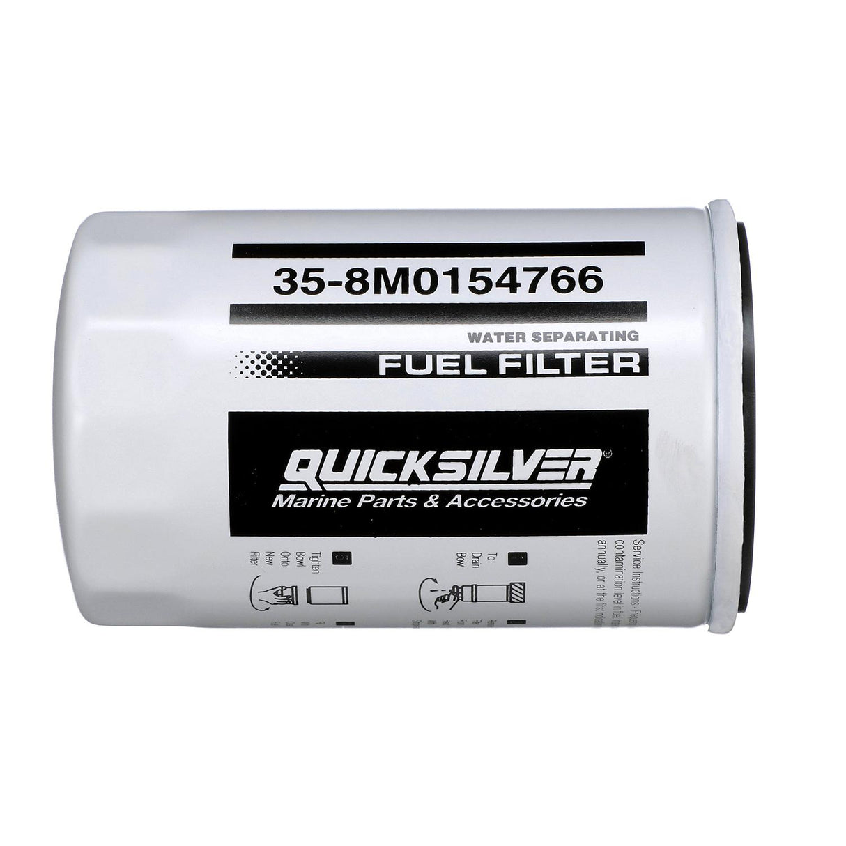 OEM Mercury / Quicksilver 8M0154766 Water Separating Fuel Filter for Select Yamaha 2-Stroke & 4-Stroke up to 115hp Outboards