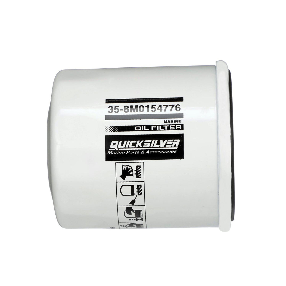 OEM Mercury / Quicksilver 8M0154776 Oil Filter for Select 2000-2018 Yamaha, Honda, and Nissan/Tohatsu 9.9-115hp Outboards