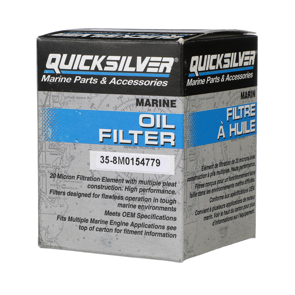 OEM Mercury / Quicksilver 8M0154779 Oil Filter for Select Late 1990s Honda 75-250hp Outboards