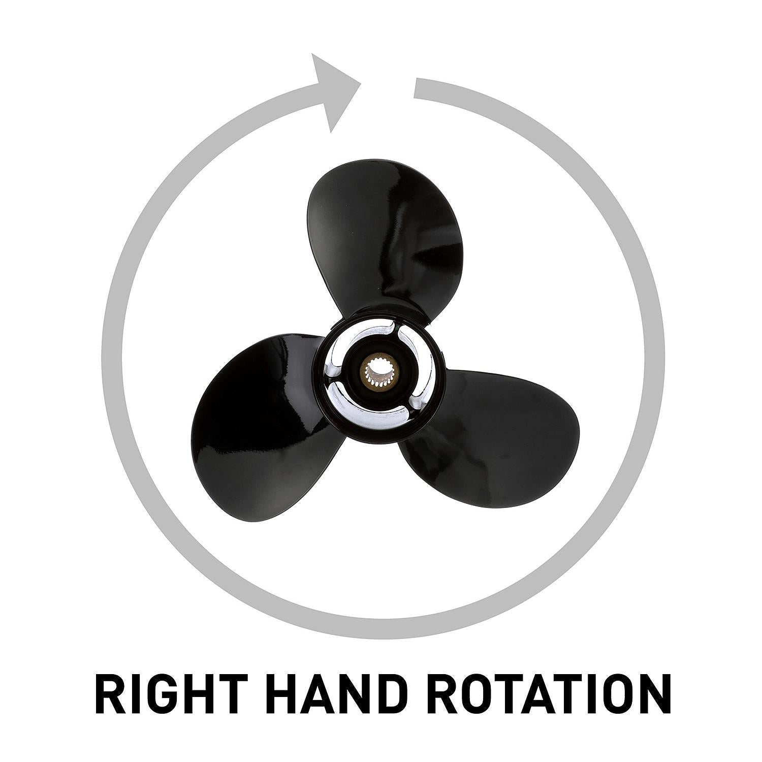 OEM Mercury / Quicksilver Black Diamond Bravo Two Propeller Black Finish, 20" Diameter x 11" Pitch, Right Hand Rotation