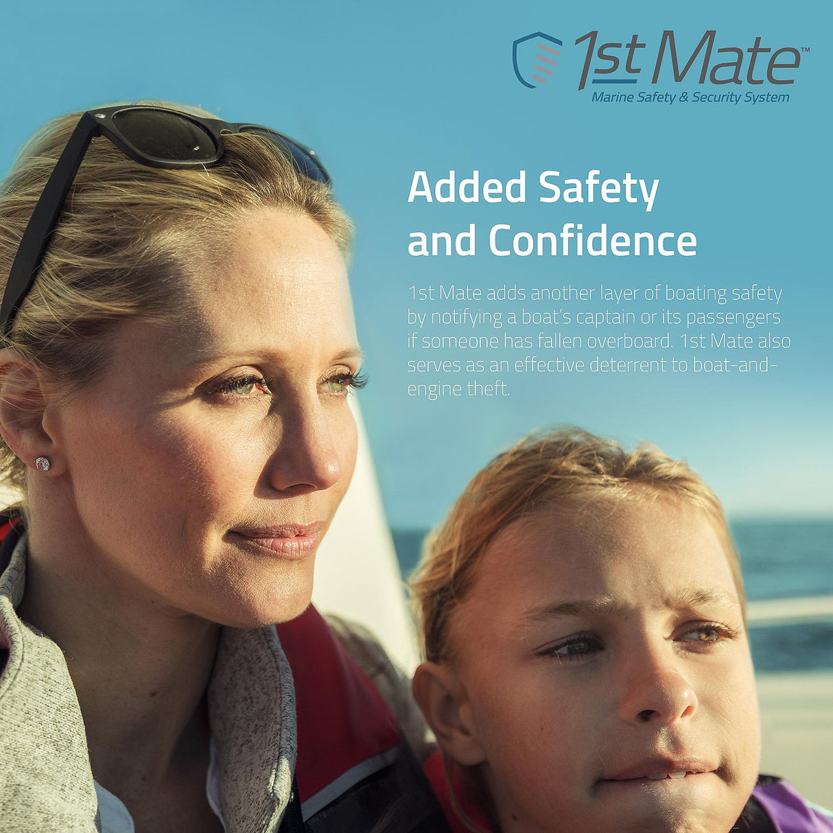 1st Mate Wireless Man Overboard Alert System For Mercury SmaftCraft - Single Engine 98-8M6007933