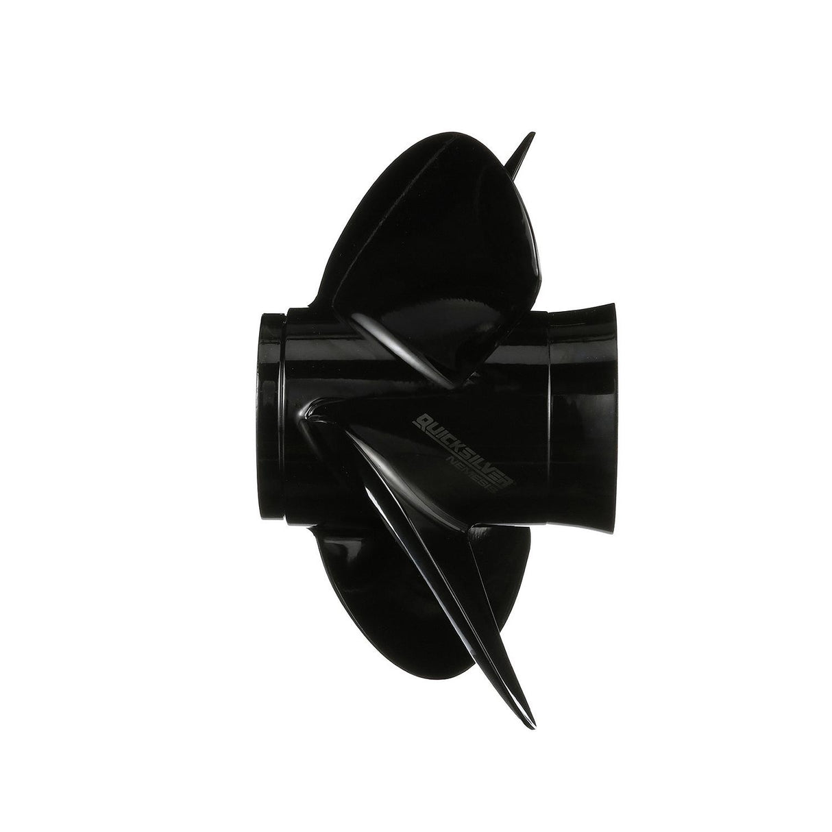 OEM Mercury / Quicksilver Nemesis 4-Blade Aluminum Propeller, 13.8" Diameter x 11" Pitch, Right Hand Rotation
