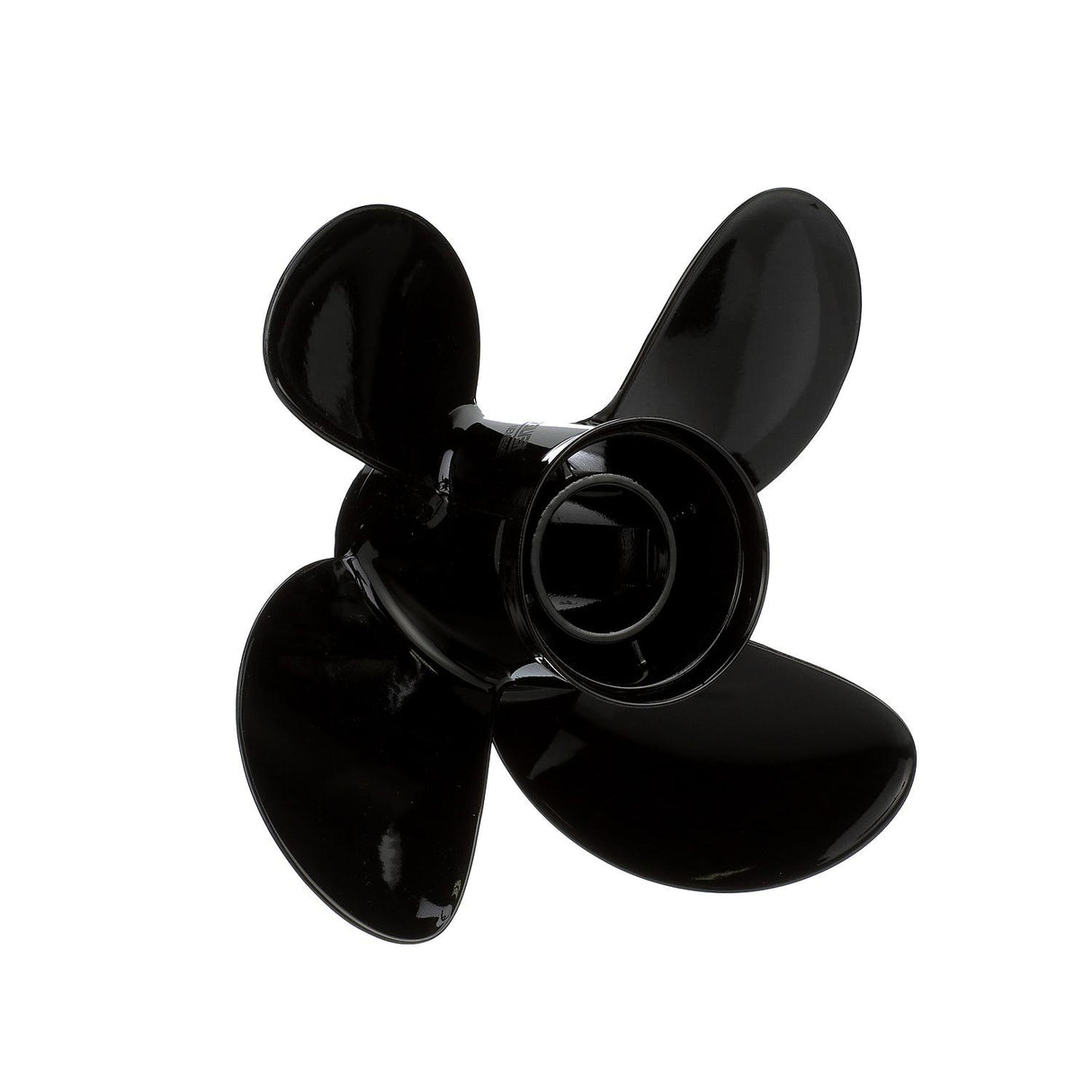 OEM Mercury / Quicksilver 8M8027513 Nemesis 4-Blade Aluminum Propeller-10.1" Diameter x 14" Pitch, Right Hand Rotation, 40-60hp Mercury, Black Finish