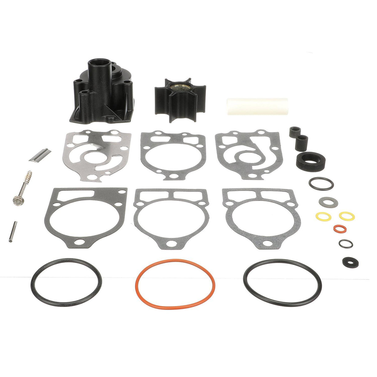 OEM Mercury / Quicksilver 96148A8 Water Pump Repair Kit for Outboard and Sterndrive, Mercury and Mariner 65hp (4-Cylinder) Through V6 Outboards w/ Short-Vane Impellers