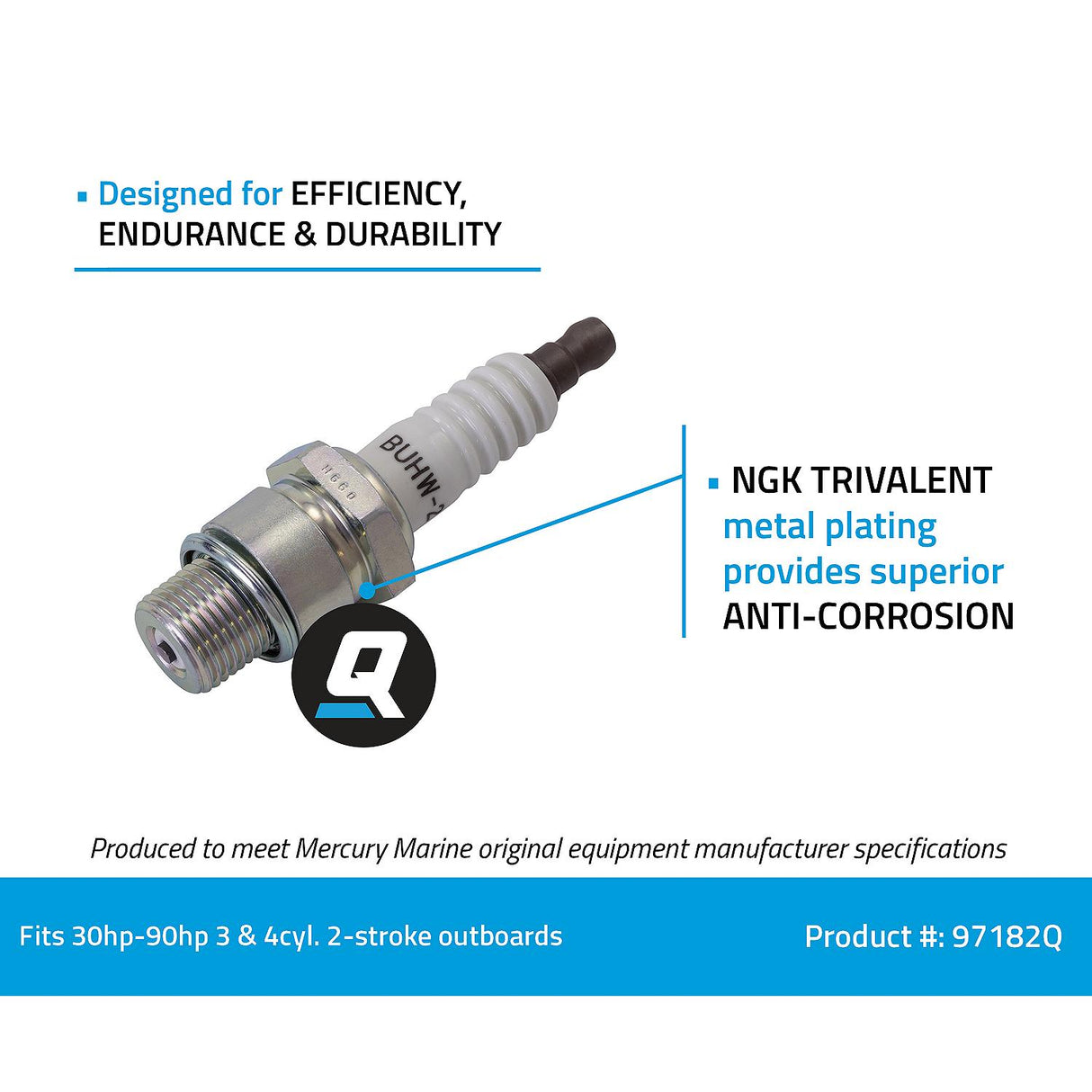 97182Q NGK BUHW-2 Spark Plug, 1-Pack NLA, Buy 896329833