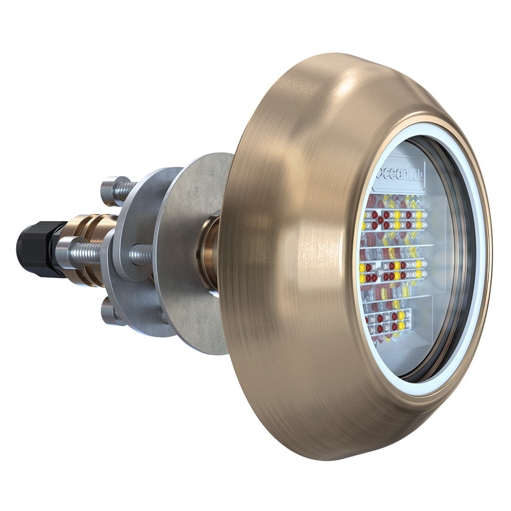 OceanLED Explore E6 Thru-Hull Underwater Light, RGBW Colours DMX | E6TH009CD